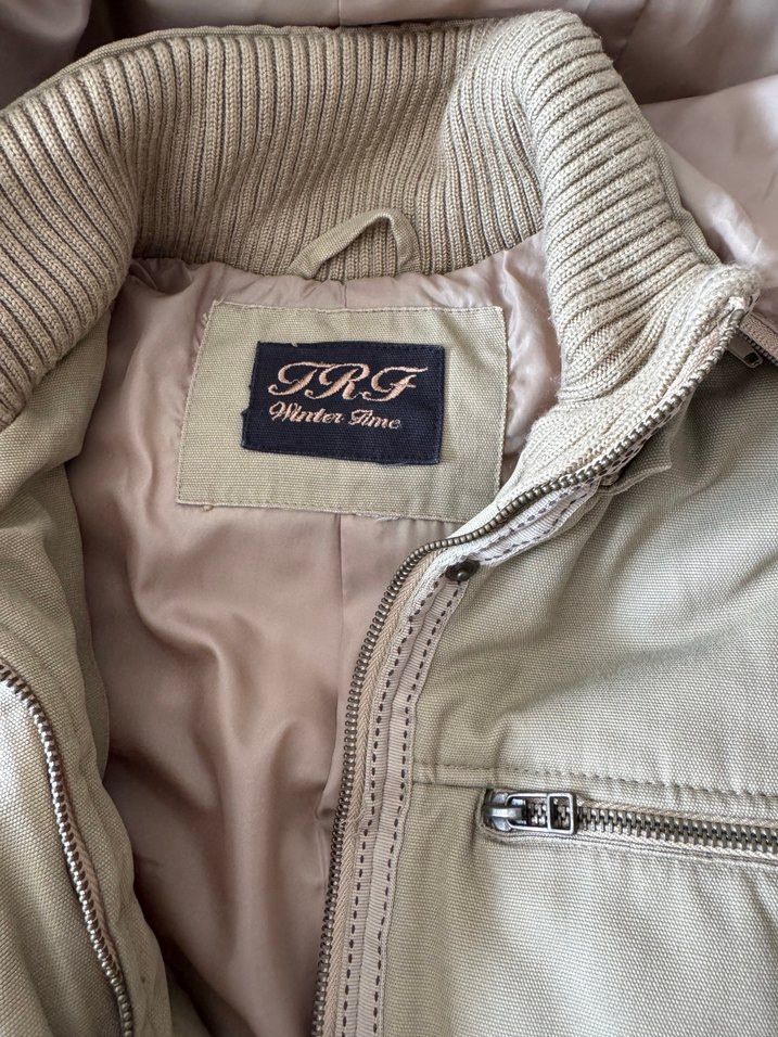 Bej Kadın Midi Kaban, Kürklü, Kapüşonlu - Görsel 3