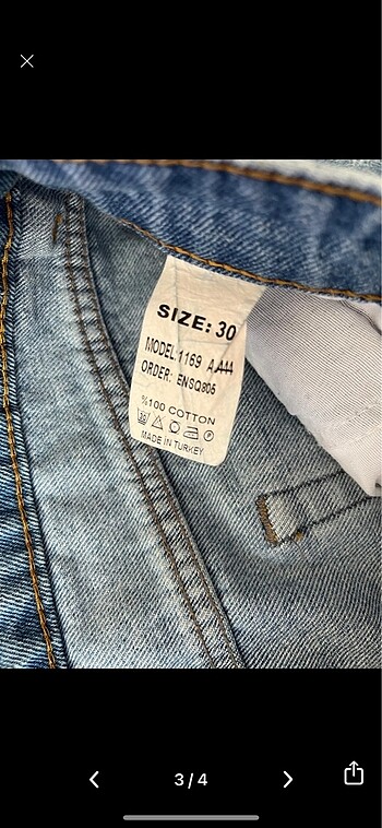 30 Beden Kot pantolon