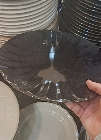 Diğer Yeni (sıfır) siyah servis tabağı