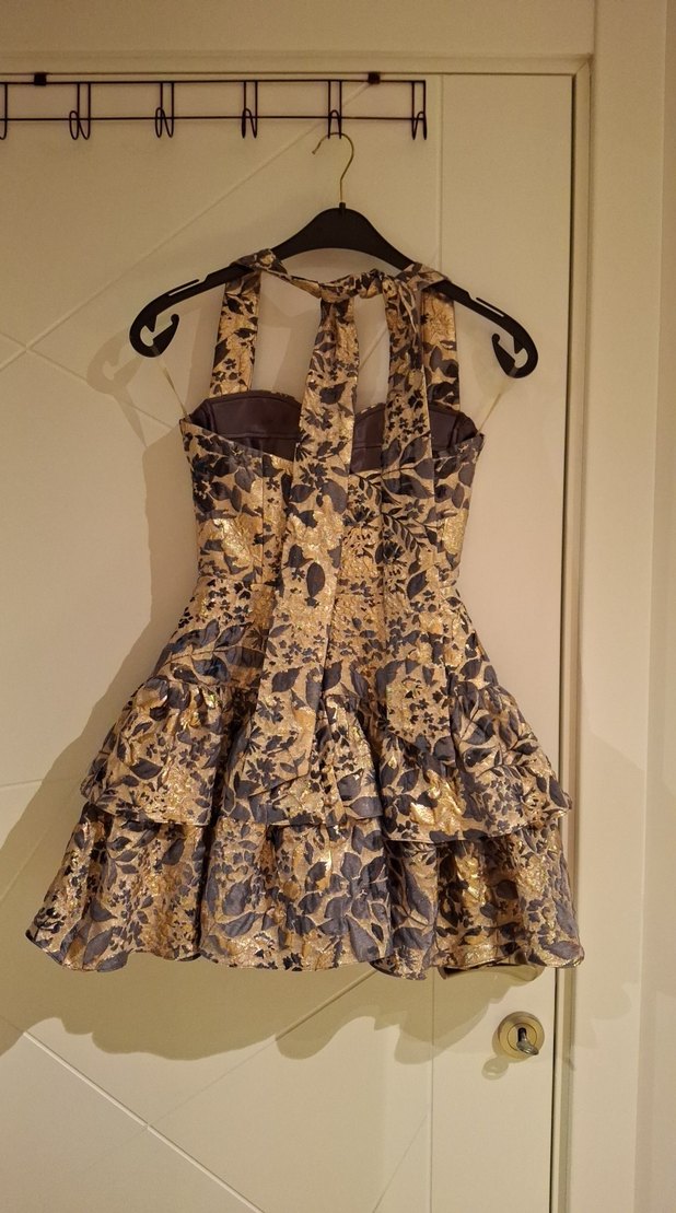 alfabeta kısa abiye gold mavi - Görsel 3