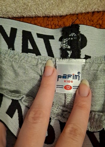 Gri unisex Çocuk Eşofman Altı - Görsel 2