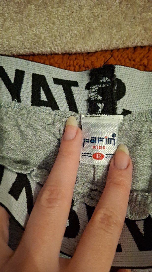 Gri unisex Çocuk Eşofman Altı - Görsel 2