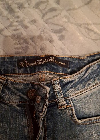 Kadın Mavi Rahat Kesim Kot Şort - Görsel 2