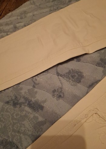 Bej Kadın Pamuk Pantolon - Günlük Şıklık - Görsel 5