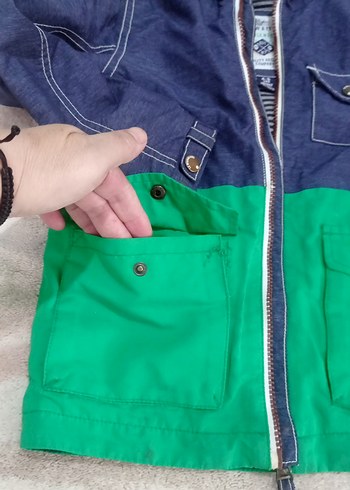 4/5 yaş Erkek Çocuk Fermuarlı Kapüşonlu Ceket +yagmurluk - Görsel 3