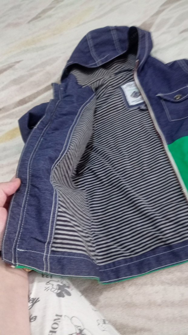 4/5 yaş Erkek Çocuk Fermuarlı Kapüşonlu Ceket +yagmurluk - Görsel 4