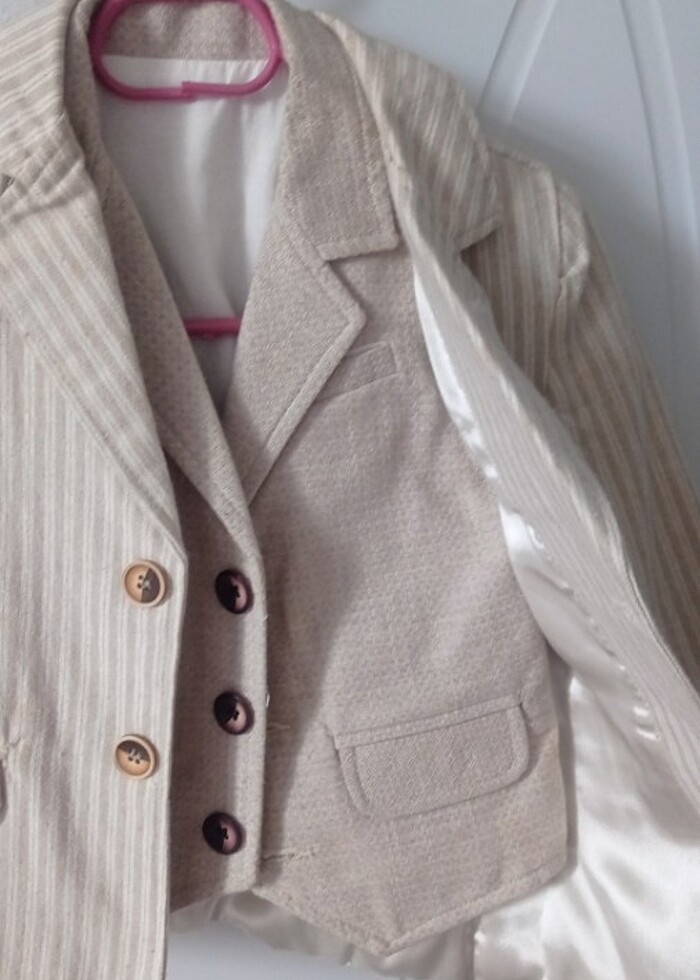 4 ./5 yasa uygun yelekli ceket  - Görsel 3