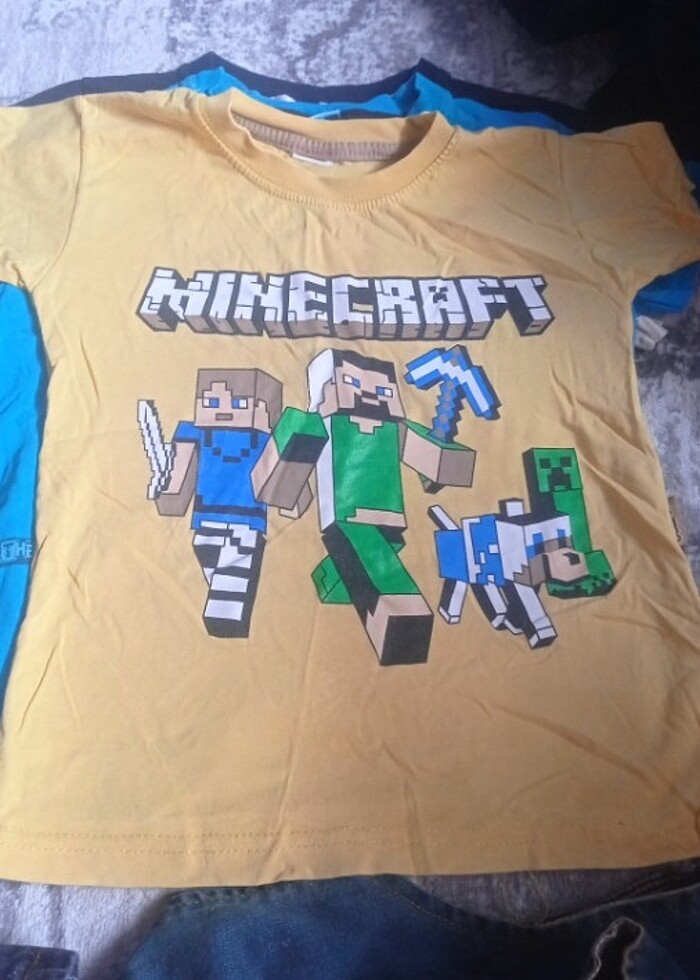 4 adet yazlık kısa kollu tişört  - Görsel 4