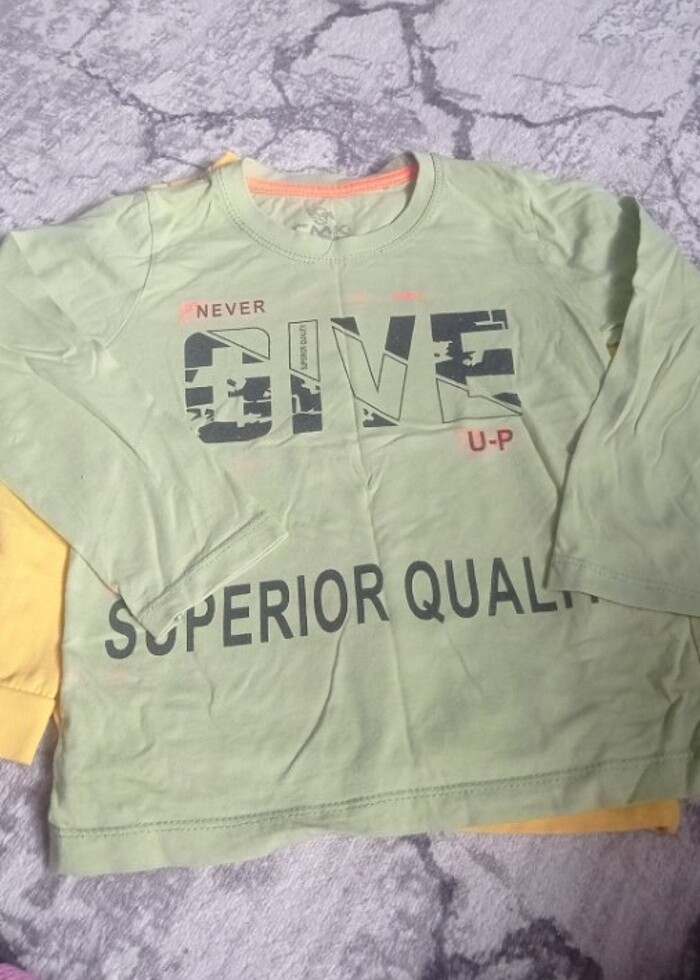 uzun kollu yazlık önce tişört  - Görsel 2