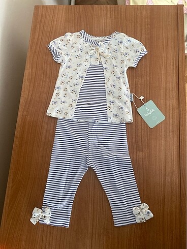 Babydola çizgili tayt takım 3-6 aylık