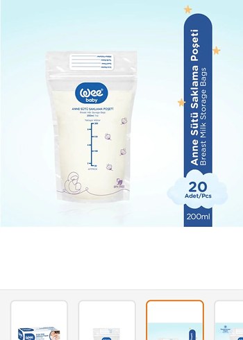 Wee Baby Süt Saklama Poşeti - Görsel 2