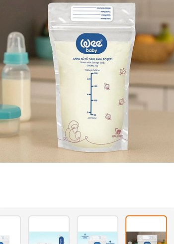 Wee Baby Süt Saklama Poşeti - Görsel 3