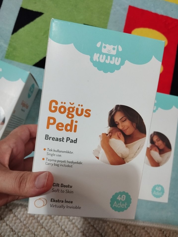 KUJJU Pastel Bej Göğüs Pedi 40'lı - Görsel 2