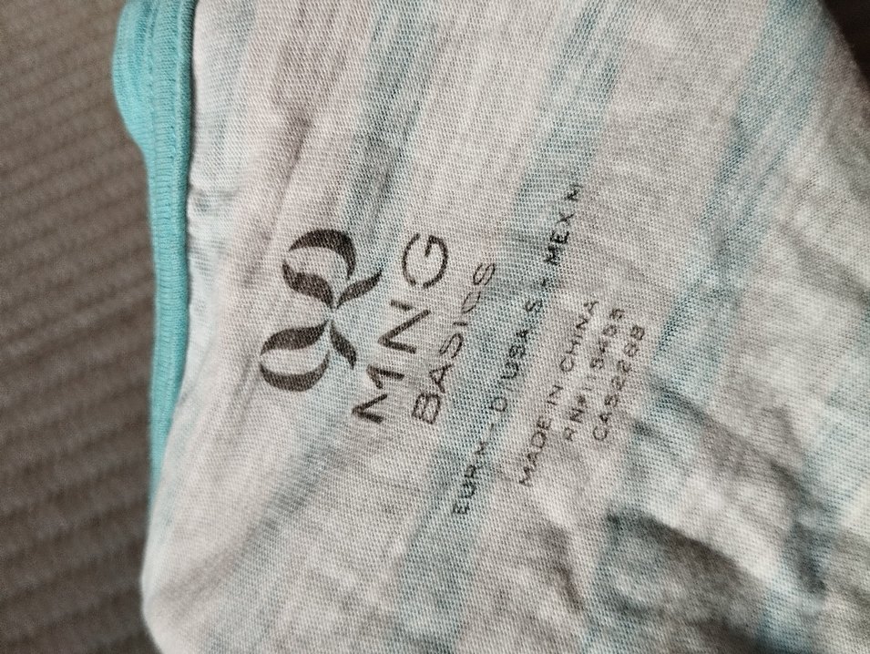 Mango Mavi Çizgili Desen Bluz - Görsel 4