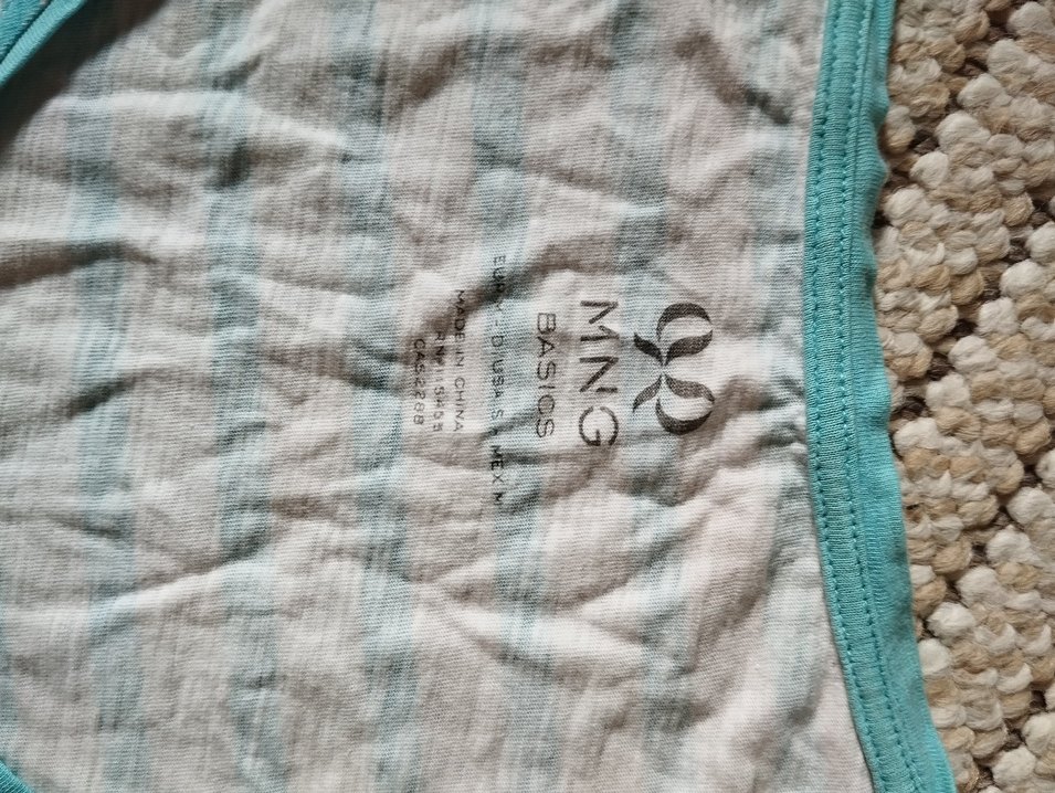 Mango Mavi Çizgili Desen Bluz - Görsel 2