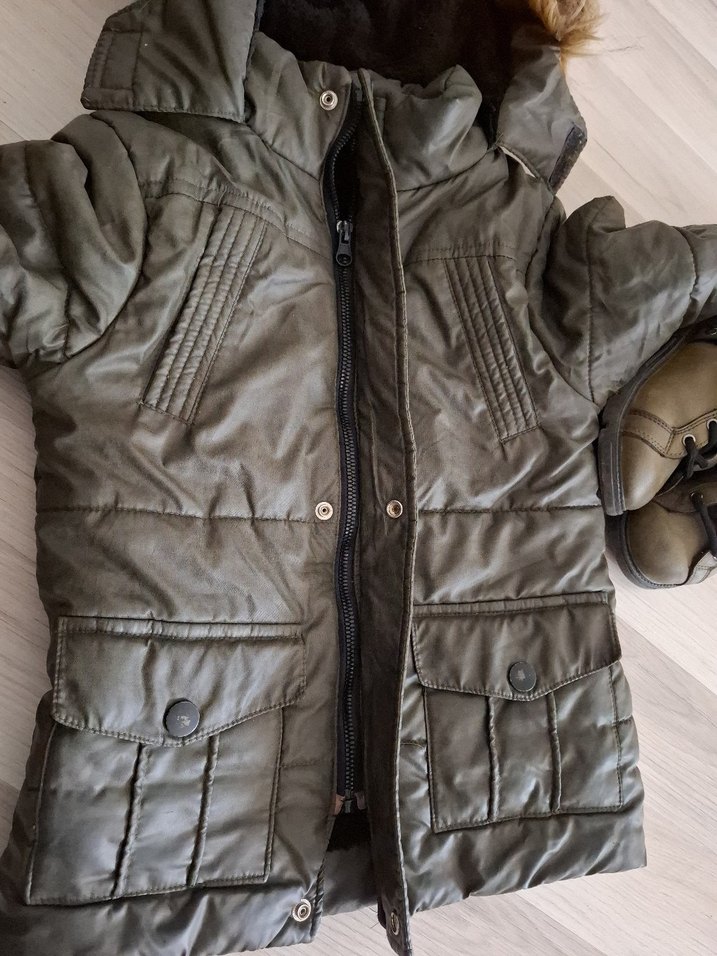 çocuk kaban ve bot kombini - Görsel 3