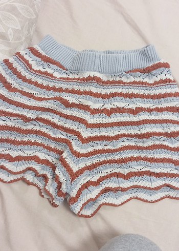 Kadın Çok Renkli Örgü Mini Kazak - Görsel 2