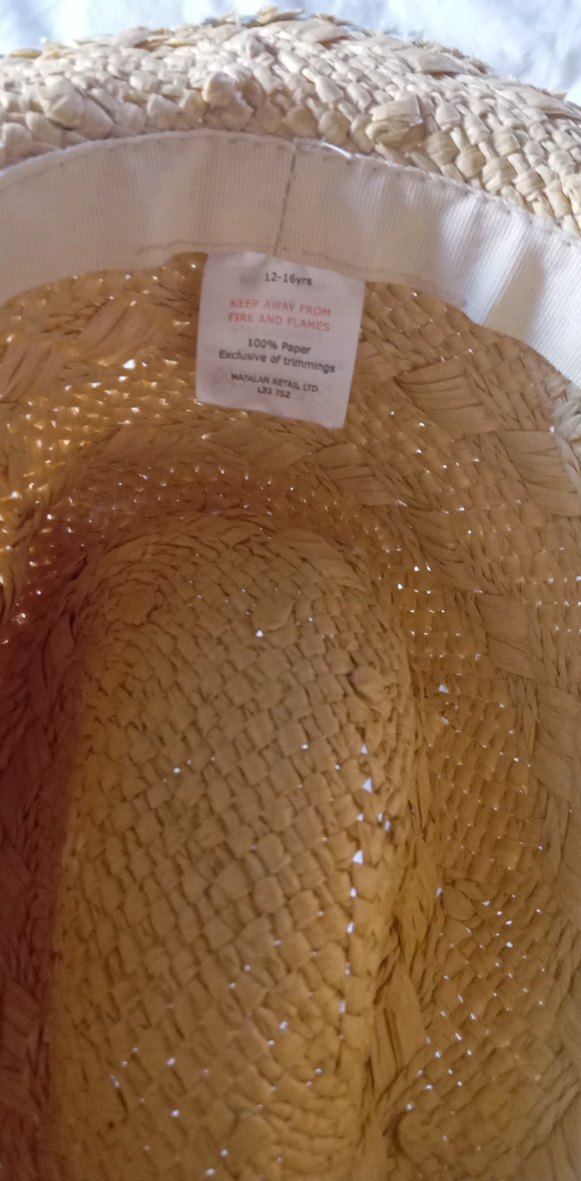 Boncuk Detaylı hasır Şapka - Görsel 2