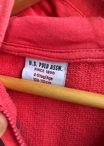 U.S Polo Assn. Kırmızı Fermuarlı Çocuk Sweatshirt