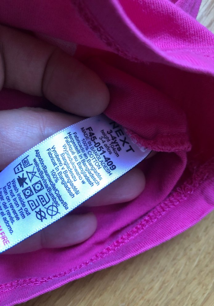 Kız Çocuk Pembe Baskılı Tişört - Görsel 4