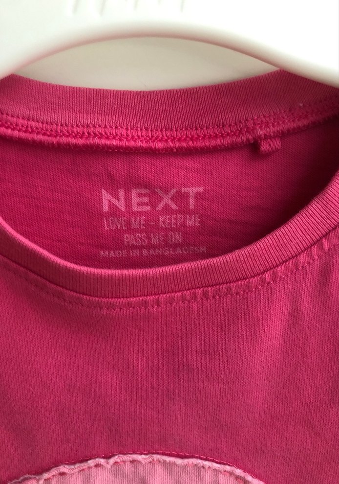 Kız Çocuk Pembe Baskılı Tişört - Görsel 3