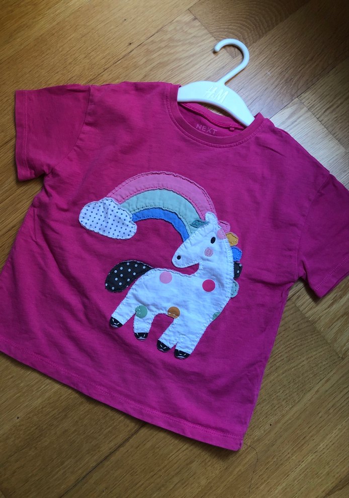 Kız Çocuk Pembe Baskılı Tişört - Görsel 5