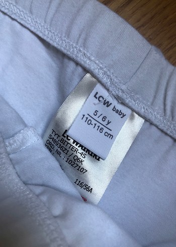 Kızlar için Pamuklu Beyaz ve Gri Tayt - Görsel 5