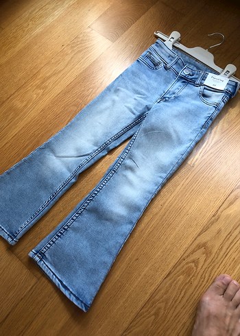 4 Yaş Beden mavi Renk H&M Kız Çocuk Kot Pantolon