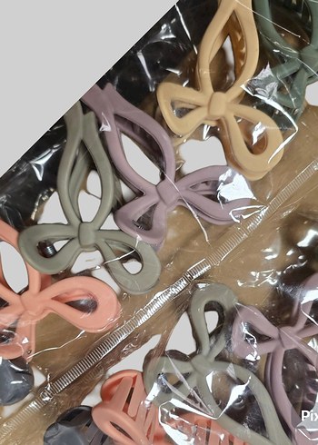 Pastel Zincir Detaylı Plastik Saç Tokası - Görsel 2