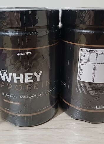 Grizzone Whey protein tozu çikolatalı kurabiye aromalı