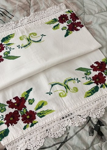 uzun işlemeli yastik - Görsel 3