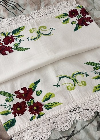 uzun işlemeli yastik - Görsel 5