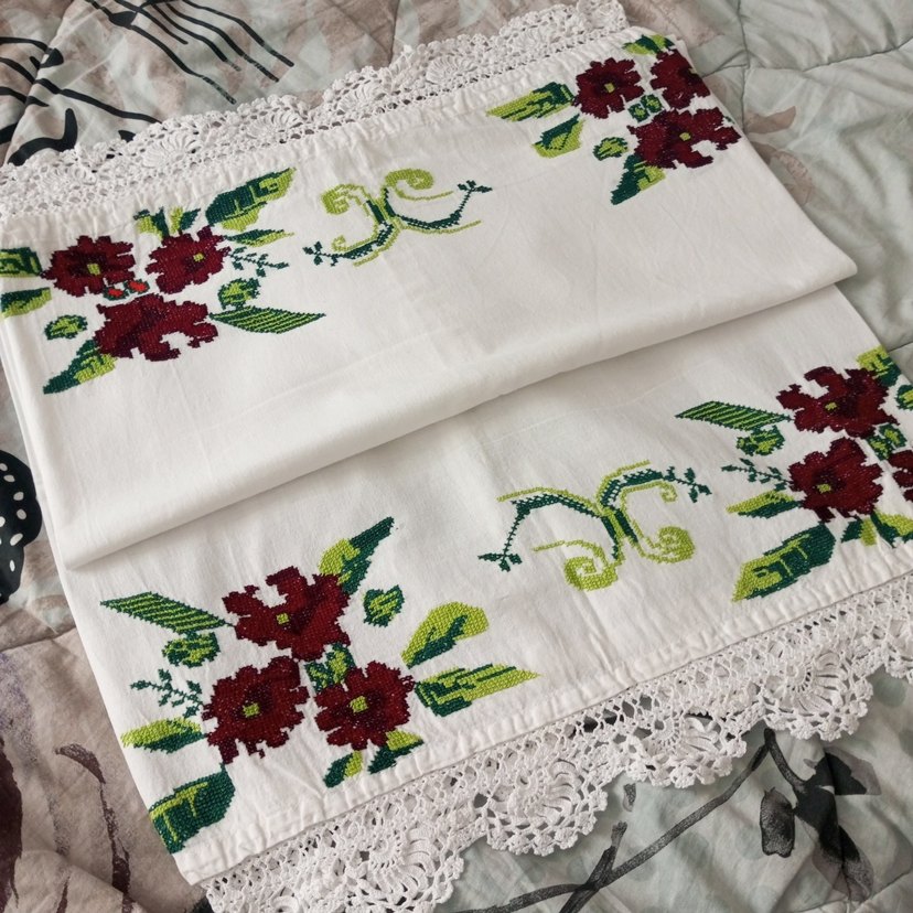 uzun işlemeli yastik - Görsel 5