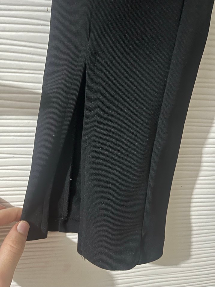 Siyah Kadın Likralı Tayt - Görsel 2