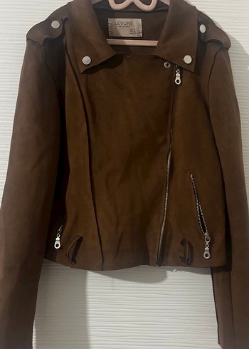Kahverengi Kadın Süet Ceket - Görsel 2