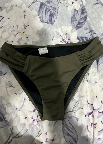 Haki Kadın Bikini Takımı Strappy Askılı - Görsel 3