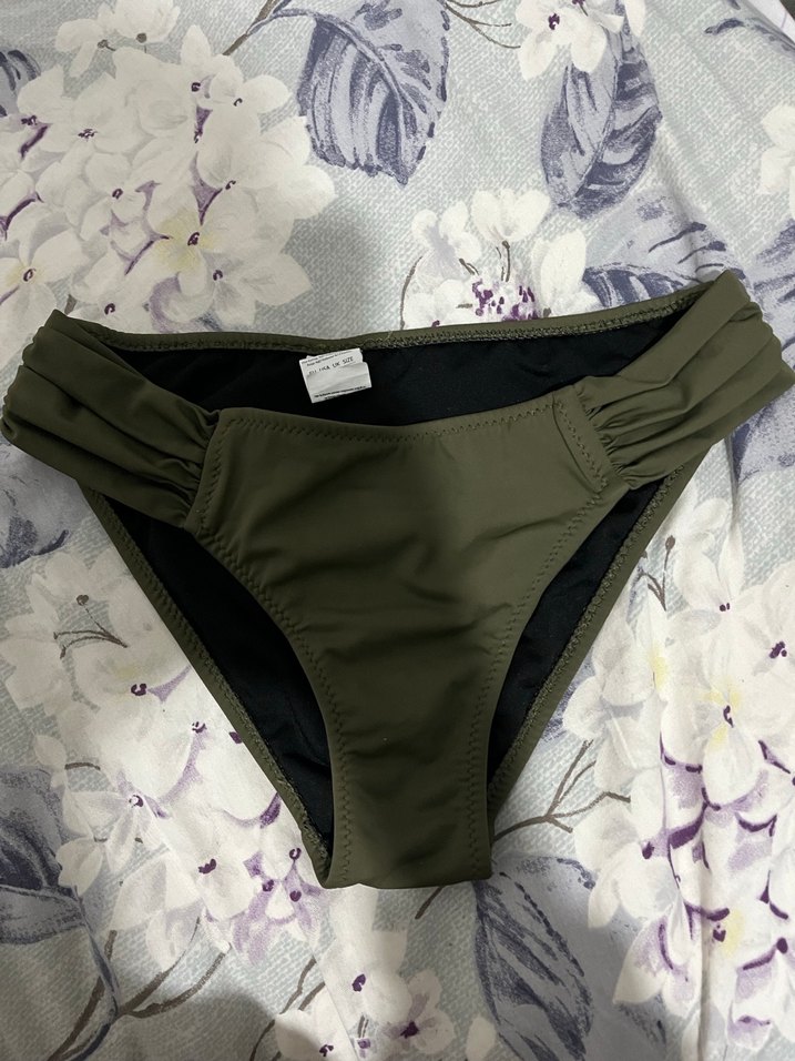 Haki Kadın Bikini Takımı Strappy Askılı - Görsel 3