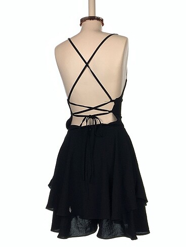 m Beden Vintage Love Kısa Tulum %70 İndirimli.