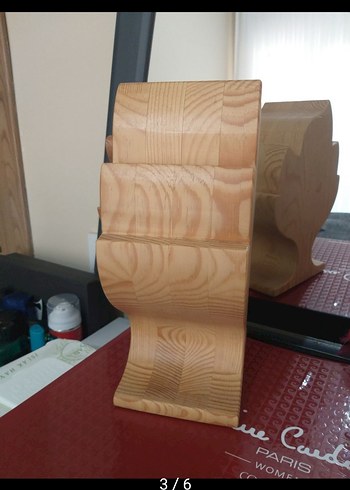 Koyu Kahverengi Meşe Ağacından Dekoratif Yaprak Takı Kutusu - Görsel 4