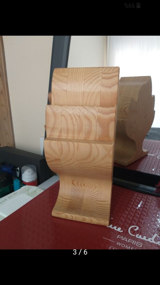 Koyu Kahverengi Meşe Ağacından Dekoratif Yaprak Takı Kutusu - Görsel 4