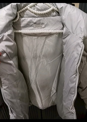 Gri Kadın Kışlık Mont - Görsel 4