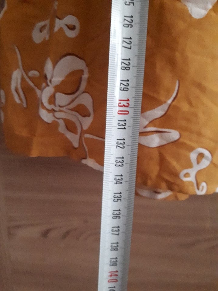 LCW sıfır etiketli Sarı Büzgülü Bohem Uzun Elbise - Görsel 3