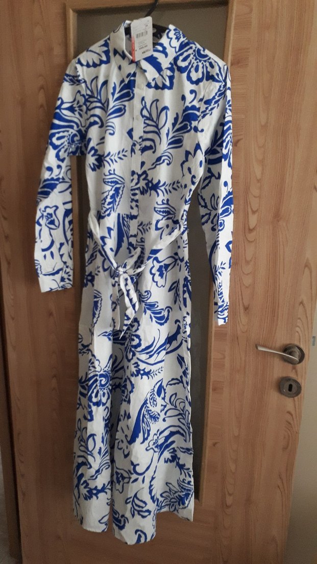 LCW sıfır etiketli Mavi Desenli Uzun Bohem Elbise - Görsel 2