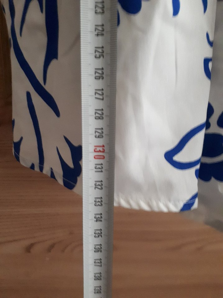 LCW sıfır etiketli Mavi Desenli Uzun Bohem Elbise - Görsel 5