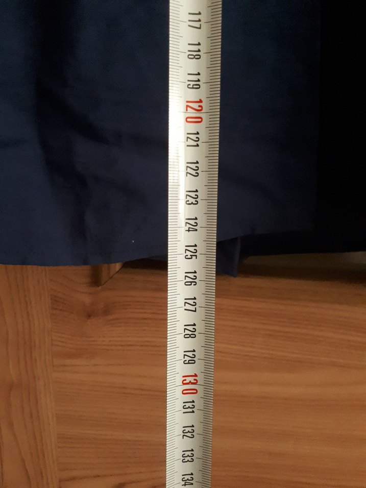 LCW sıfır etiketli Düğmeli Lacivert Uzun Elbise - Görsel 4