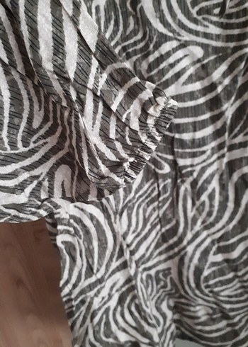 LCW sıfır etiketli Zebra Desenli Uzun Kollu Gömlek - Görsel 3