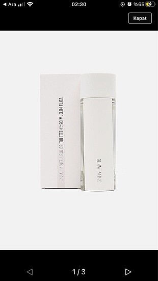 Zara white parfüm
