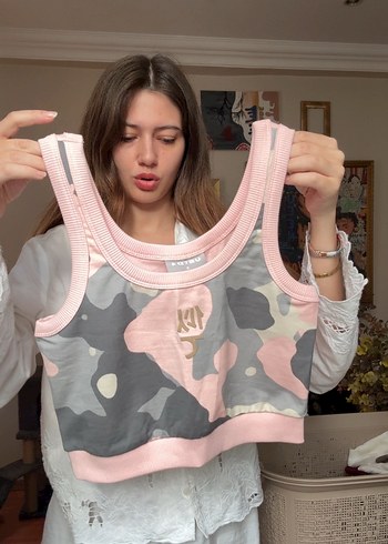United 4 Pembe Crop Top