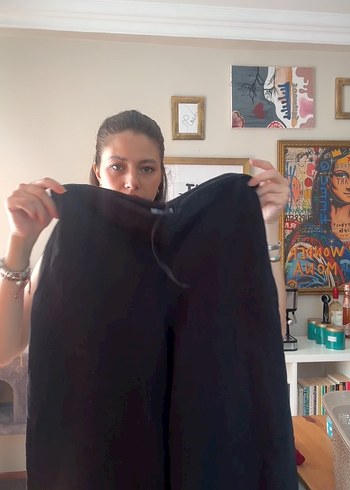 Siyah kumaş pantolon