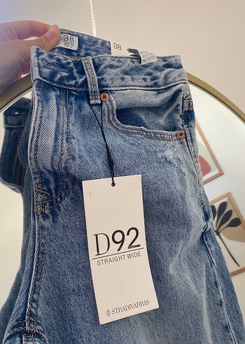 D92 Kadın Mavi Bol Kesim Midi Jean